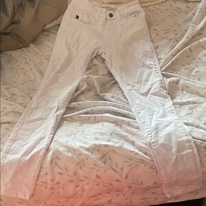 KanCan Women's Straight Leg White Jeans